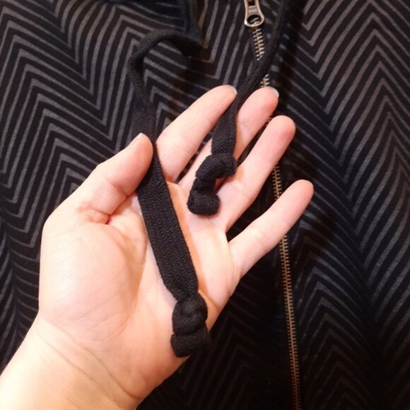 Foot Locker Zip Front Sweatshirt Jacket Hoodie Fleece Lined Athletic Black - Picture 5 of 14